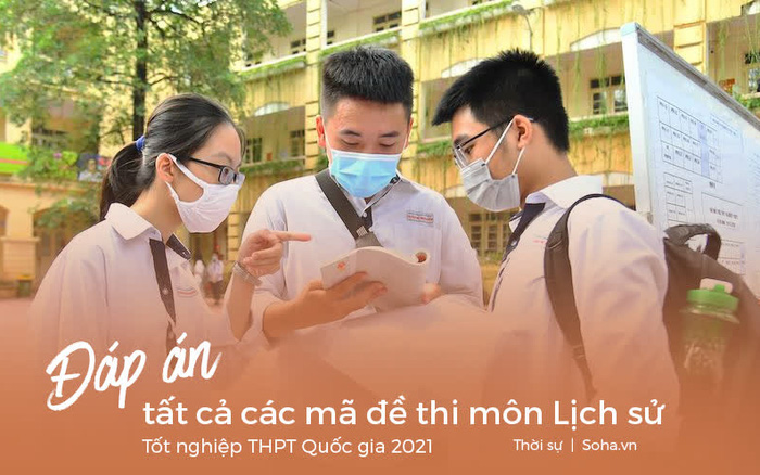 Gợi ý đáp án môn Lịch sử thi tốt nghiệp THPT 2021 đầy đủ mã đề